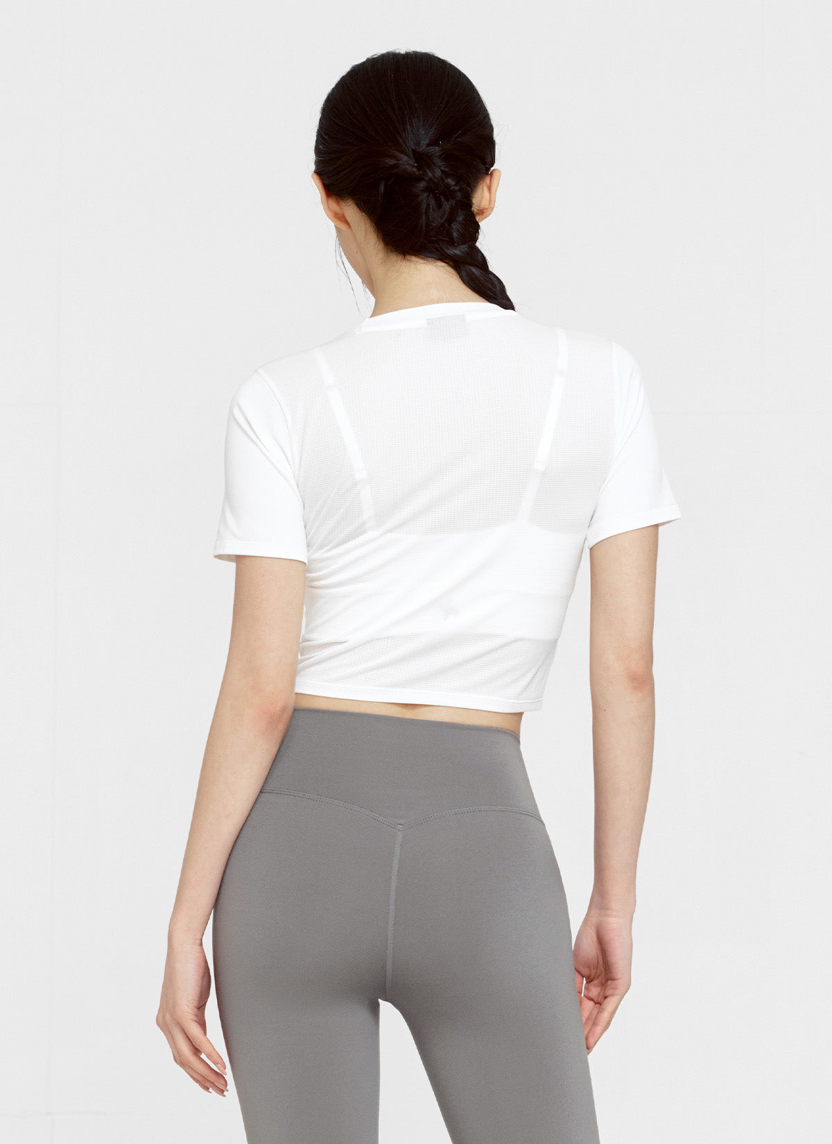 Ice Scent Crop Short Sleeve T-Shirt for Women - Trendy Summer Casual Top for Outfits, Gym & Streetwear