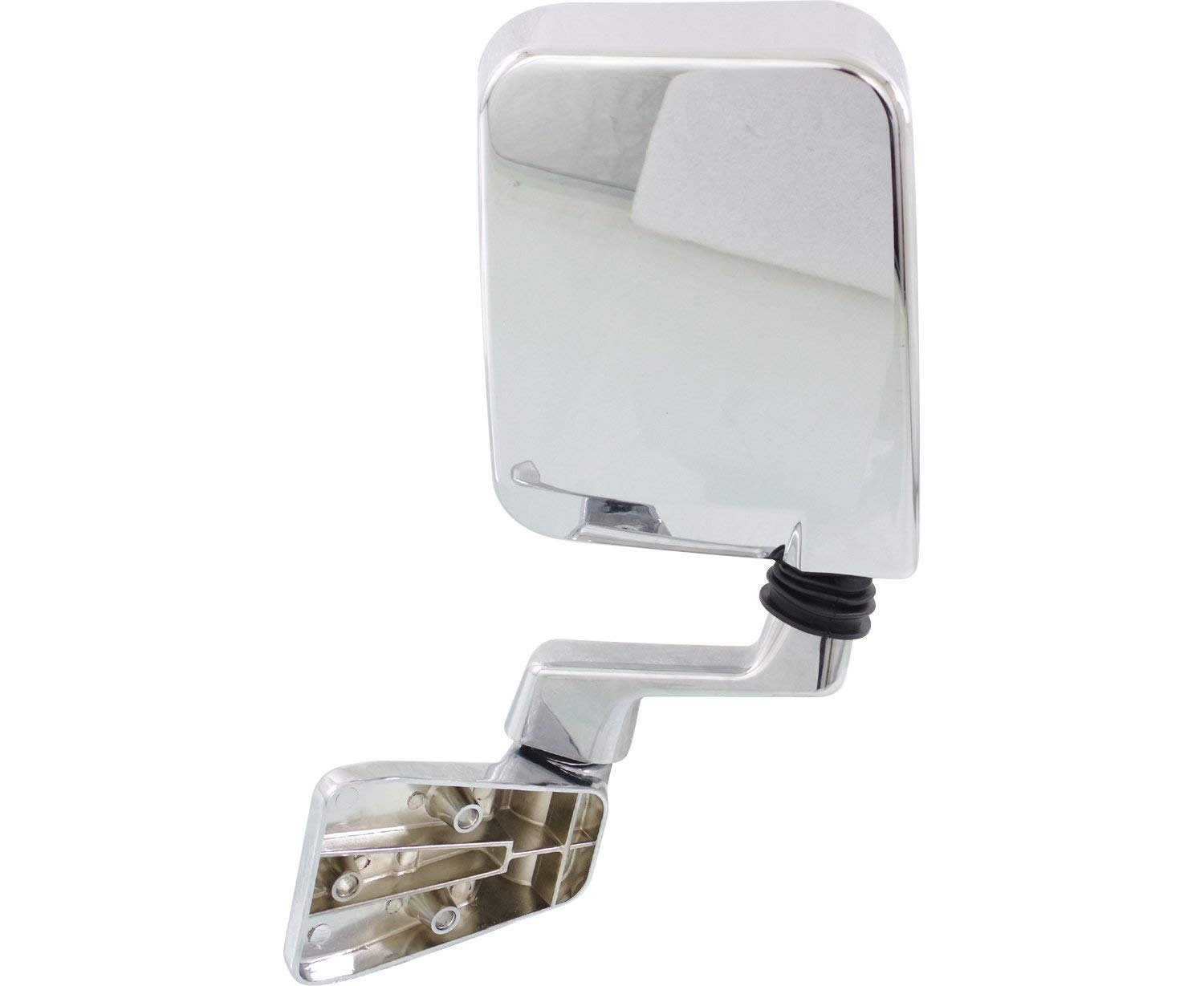 Kool Vue Non-Heated Side Mirrors for Jeep Wrangler 1987-2002 - Chrome Full-Door Replacement Mirrors (Driver & Passenger) - Perfect for Off-Roading & Daily Driving