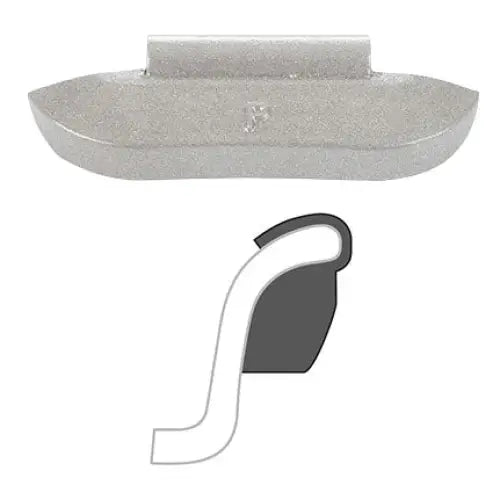 Lead-Free AA P Coated Clip-On Wheel Weights (25-Piece Box) - Perfect for Auto Balancing, Tire Repair & Smooth Driving Experience