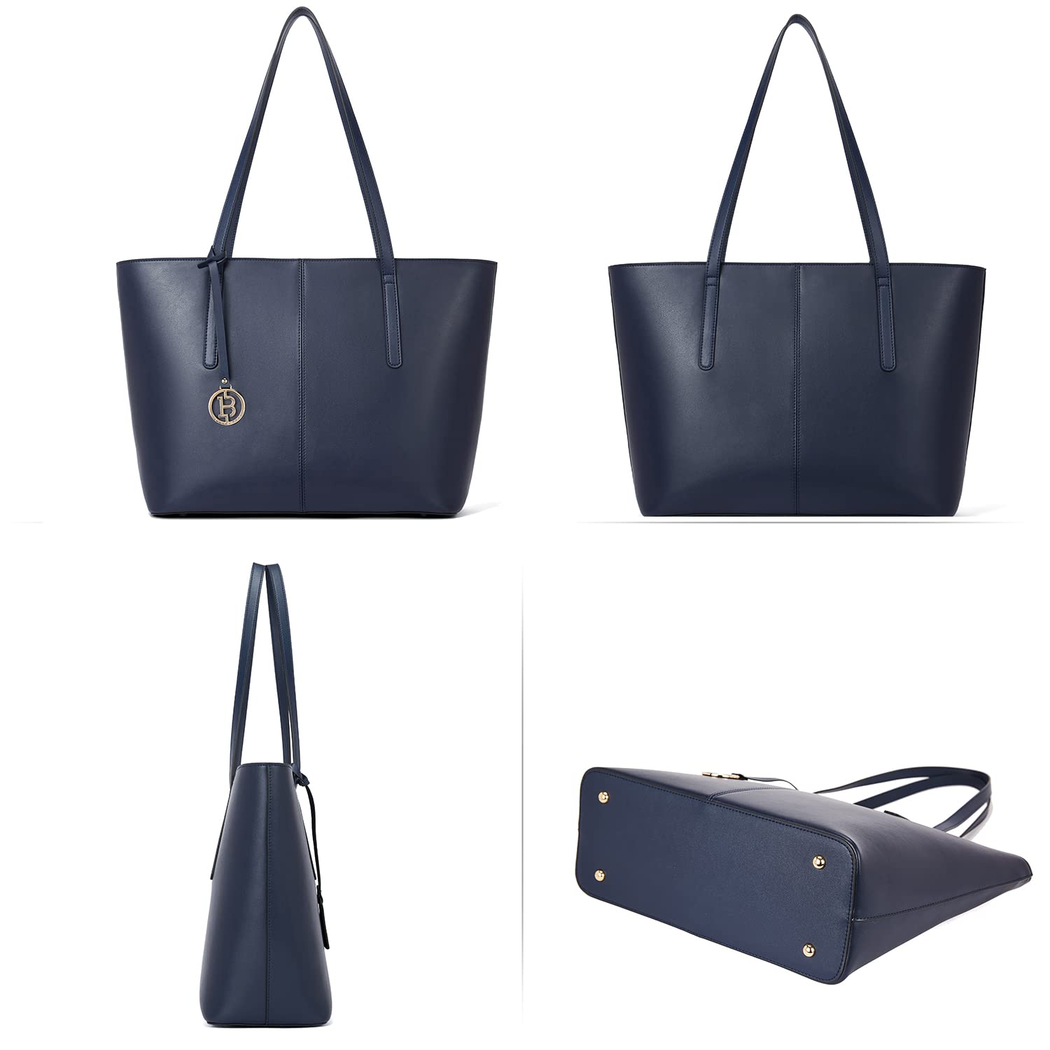 BOSTANTEN Genuine Leather Women's Tote Bag - Stylish Shoulder Purse for Work, Travel & Everyday Use | Premium Handbag for Women