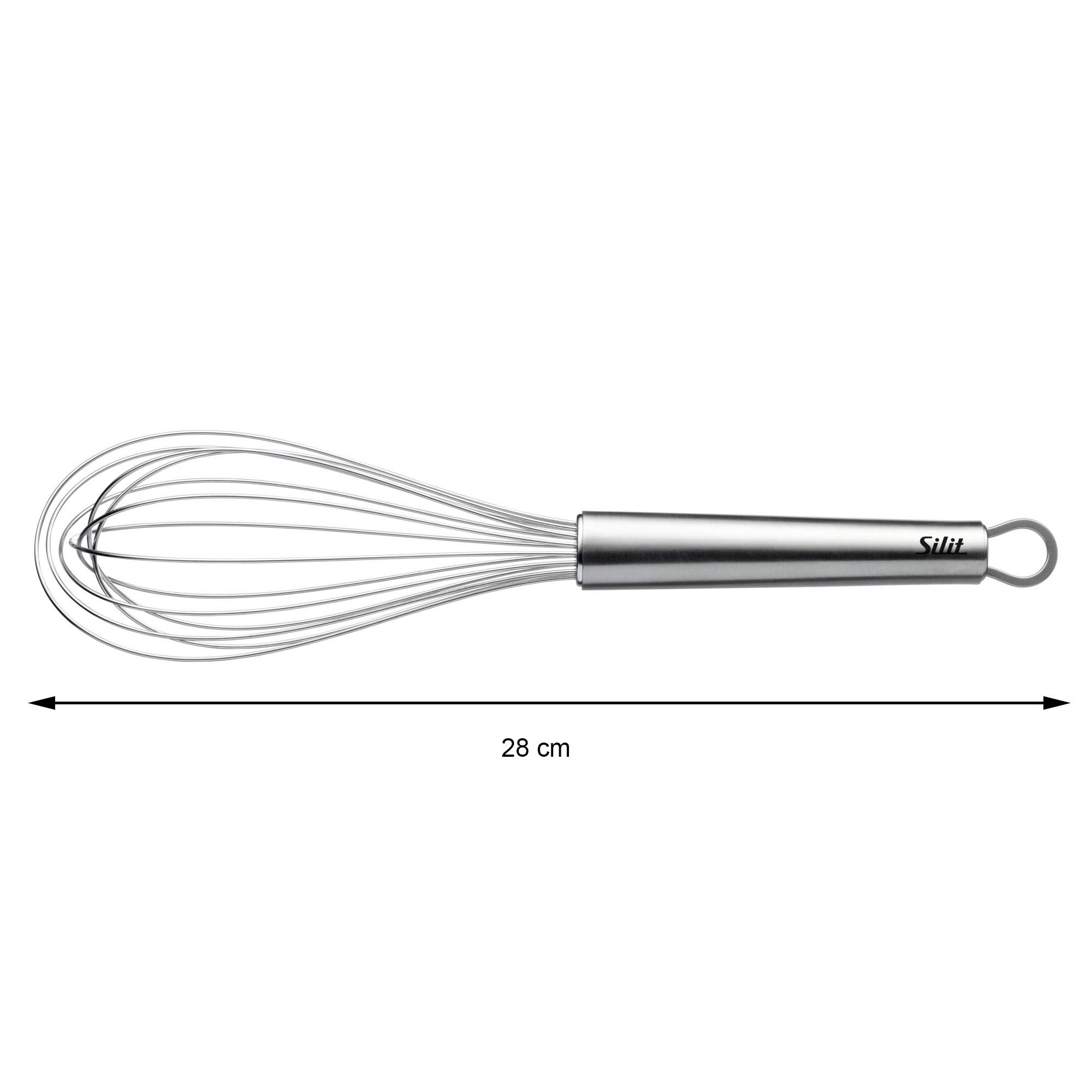 Silit Classic Line 28cm Stainless Steel Whisk - Dishwasher Safe, Rustproof 18/10 Cromargan - Perfect for Baking, Mixing, and Whisking Eggs, Cream & Sauces