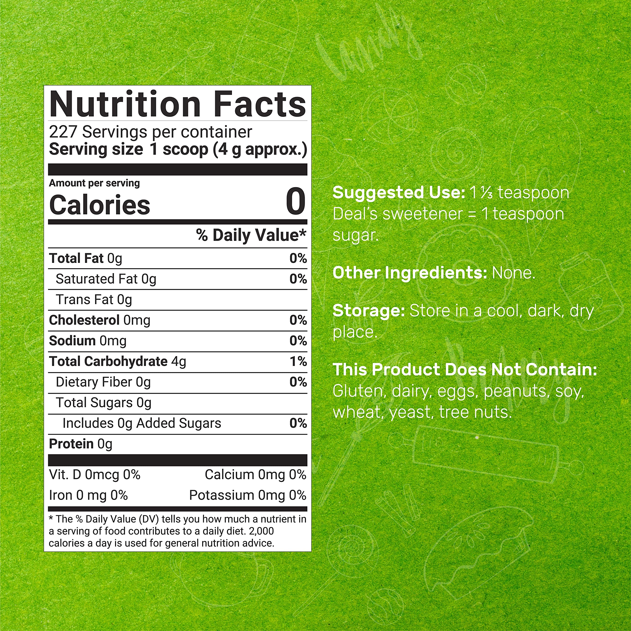 Allulose Sweetener 2 Pounds - Natural Sugar Substitute for Keto & Vegan Diets, Zero Net Carb, Zero Calorie, No Aftertaste - Perfect for Baking, Coffee, Desserts & Low-Carb Recipes