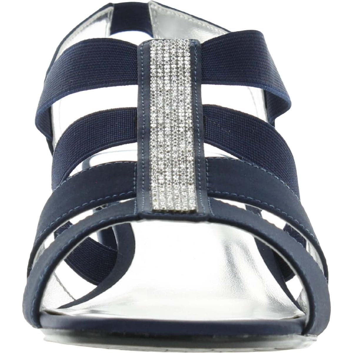 David Tate Women's Eve Satin Embellished Slingback Sandals - Elegant Dress Shoes for Weddings, Parties & Special Occasions