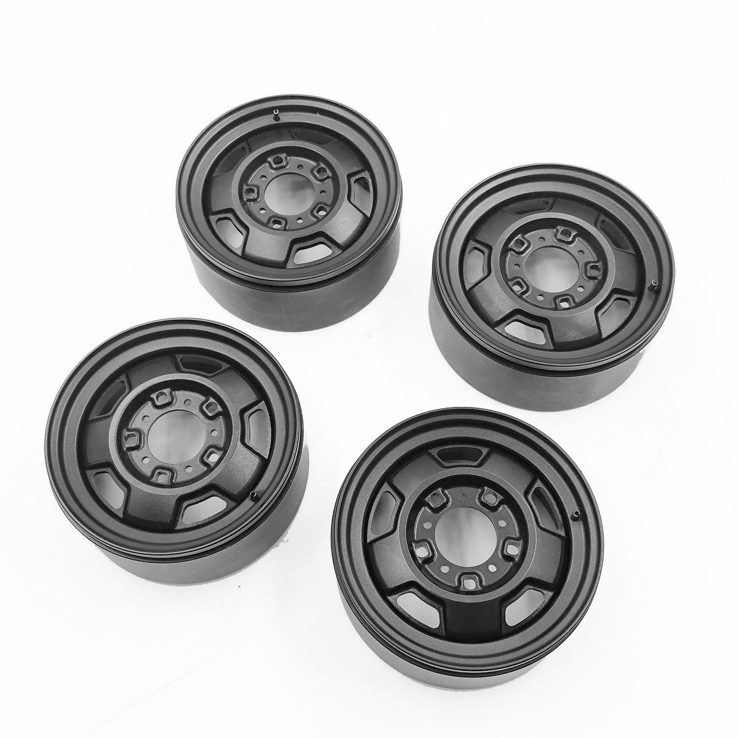 1/6 Scale Metal Vintage Wheel Hubs for Capo Sixer1 RC Rock Crawler - Off-Road Vehicle Upgrade Parts - Perfect for DIY Model Cars & Remote Control Truck Modifications