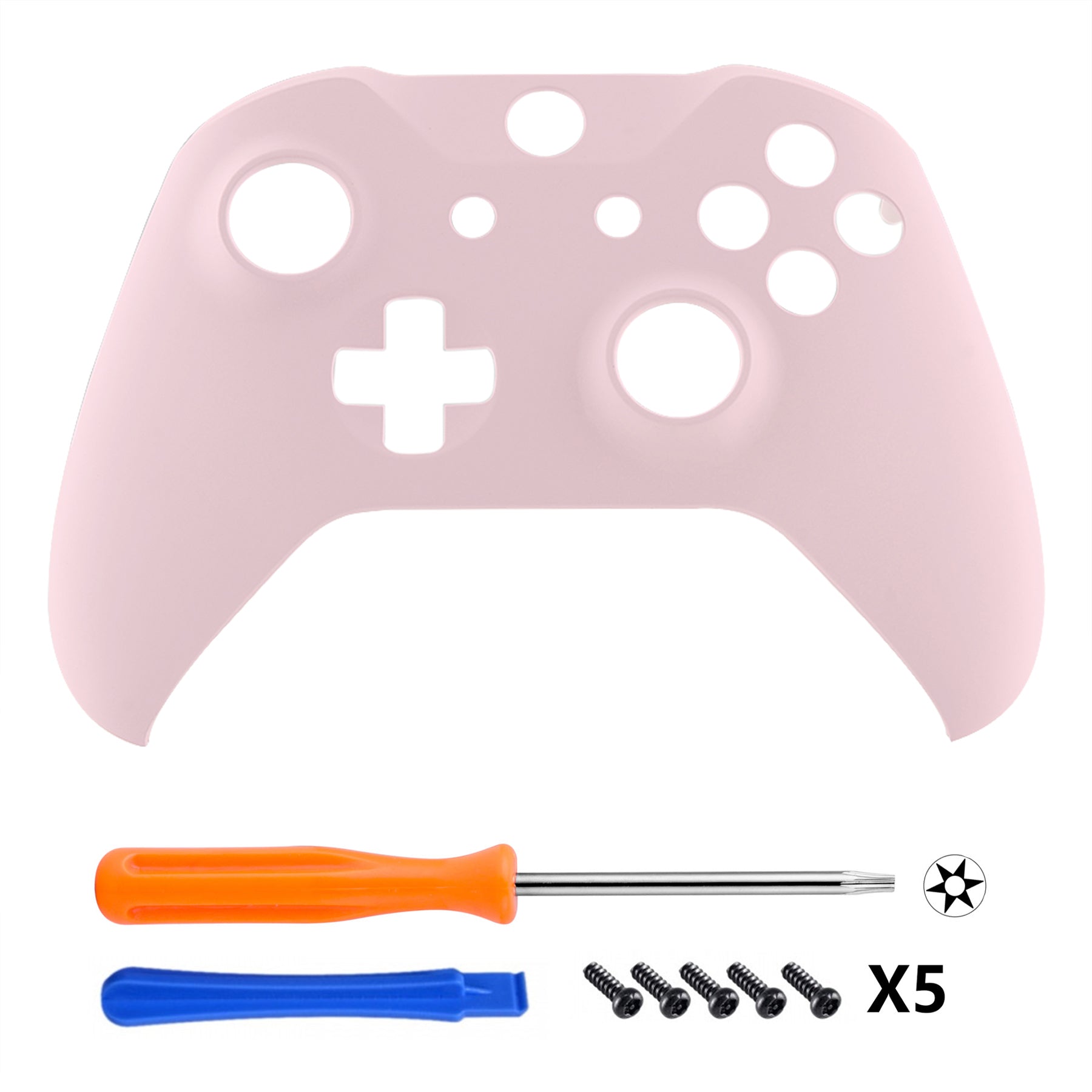 eXtremeRate Cherry Blossom Pink Controller Faceplate Cover & Housing Shell Replacement Kit for Xbox One S/X (Model 1708) - Custom Gaming Shell Case for Enhanced Gameplay Experience