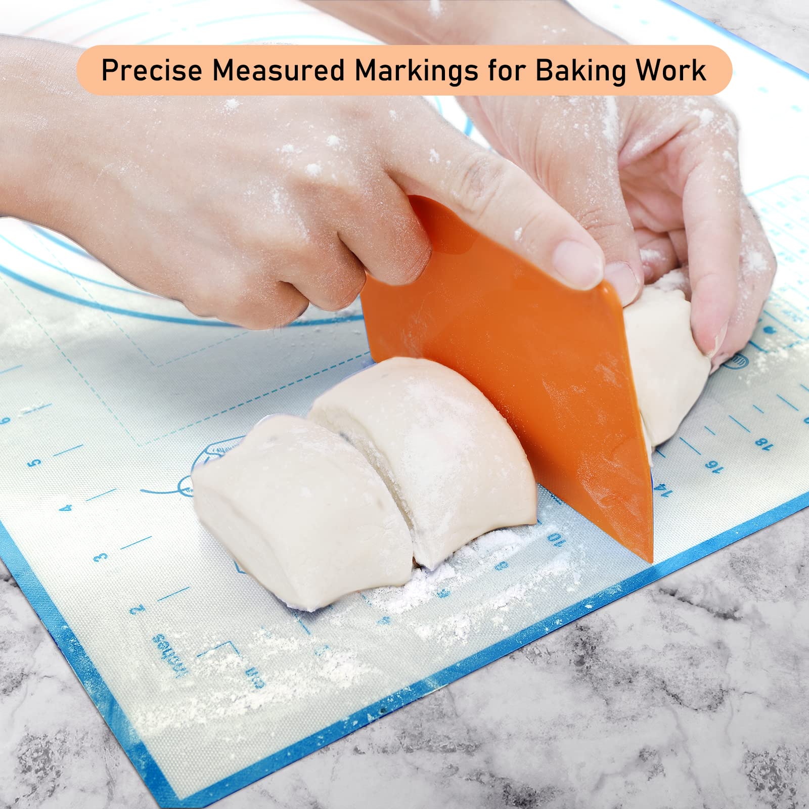 Non-Slip Silicone Baking Mat with Measurement Marks - 12