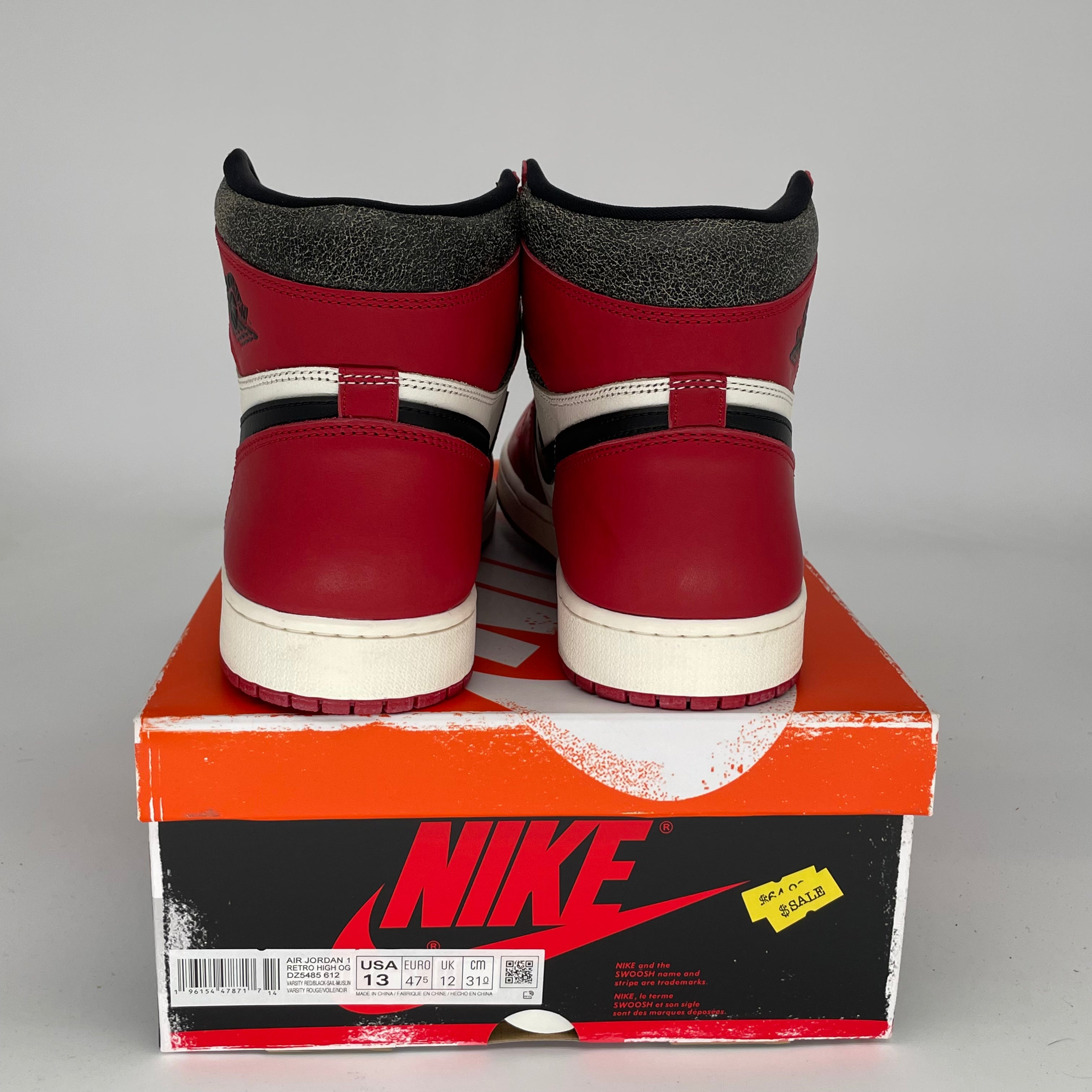 Original Title: AIR JORDAN 1 LOST AND FOUND SIZE 13 DZ5485 612   Optimized Title: **Authentic Air Jordan 1 Lost and Found Retro High OG Sneakers - Men's Size 13 (DZ5485-612) - Perfect for Basketball, Streetwear & Sneaker Collectors**