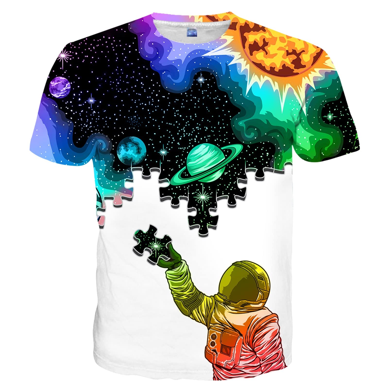 SYAIMN Unisex 3D Printed Graphic T-Shirt - Funny & Colorful Summer Tees for Men & Women | Casual Wear, Street Fashion, Gift Idea