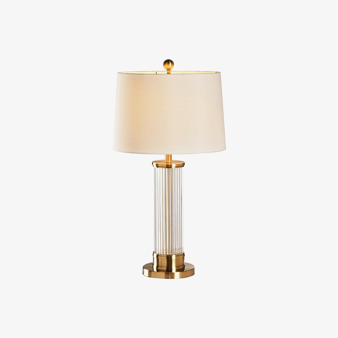 Edda Table Lamp - Modern LED Nightstand Lamp with Touch Control & USB Port, Perfect for Bedroom, Living Room, and Office (White)