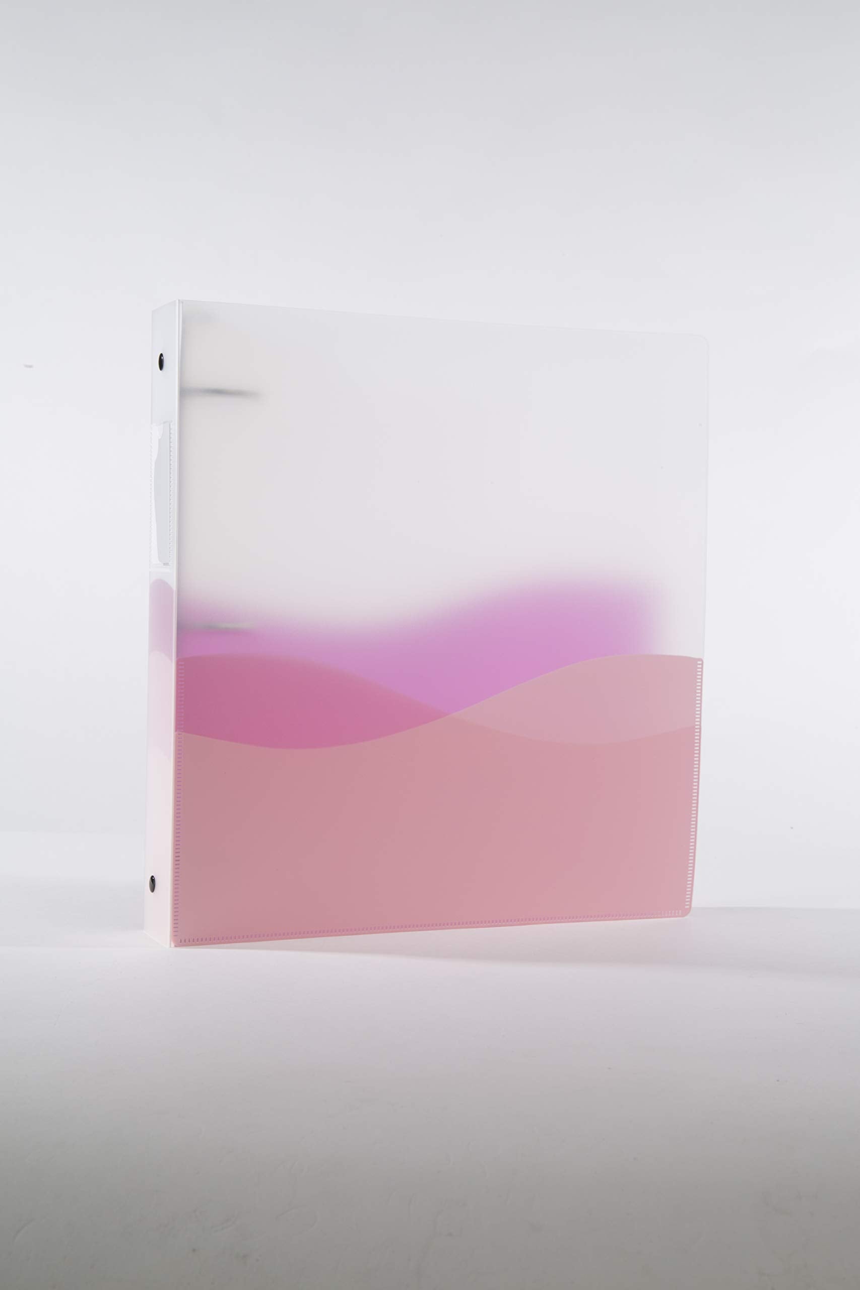 4-Pack Flexible Translucent 1-Inch Wave Ring Binders - Bendable Thin Binder for School, Office & Home Organization (Letter Size, Durable Plastic) - Perfect for Notebooks, Reports & Document Storage