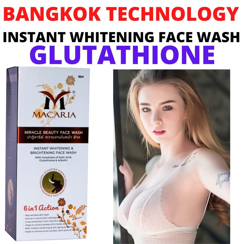 Instant Whitening Miracle Beauty Face Wash for Girls - Brightening & Cleansing Facial Cleanser for Women - Perfect for Daily Skincare & Glowing Skin