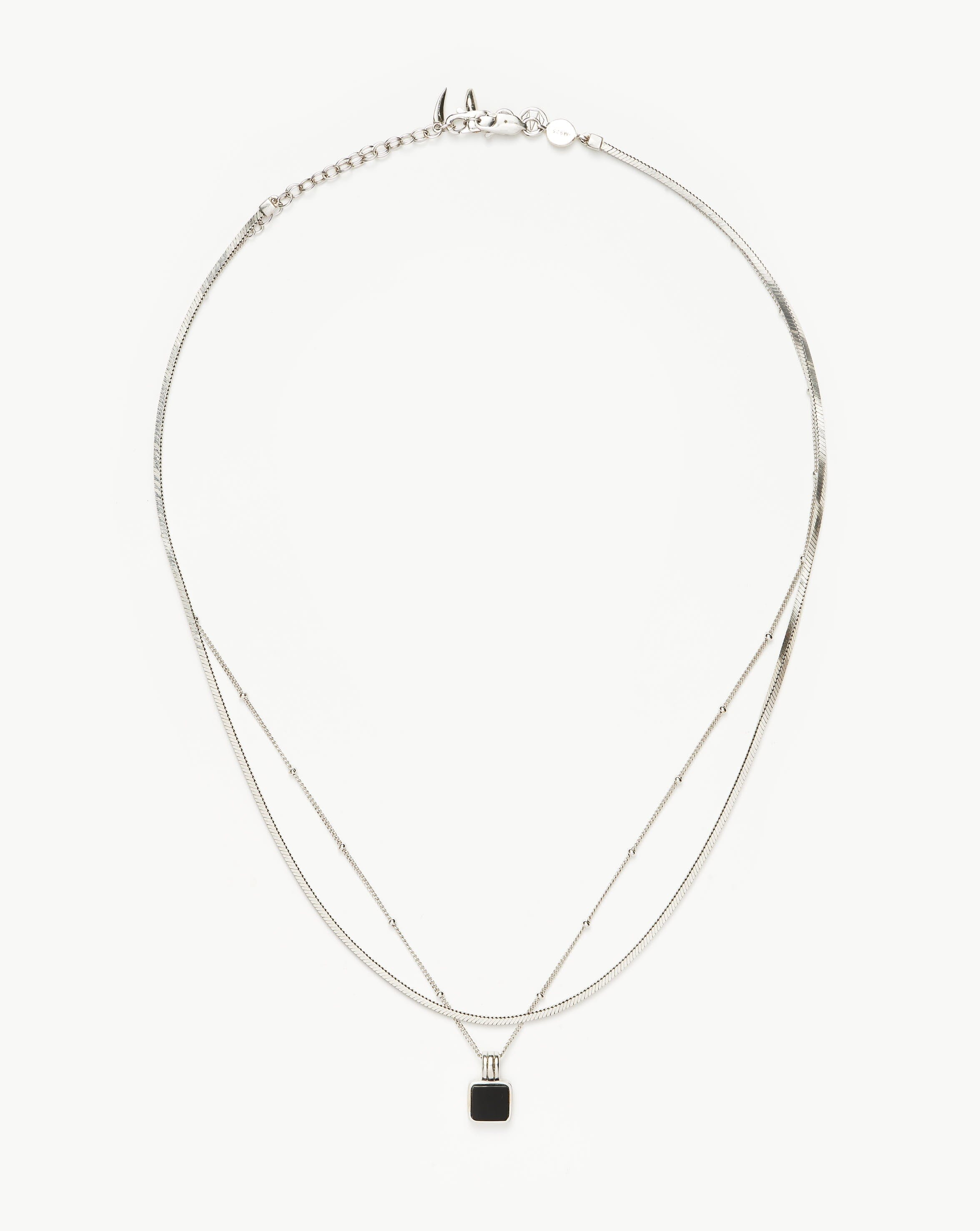Lucy Williams Black Onyx Necklace Set - Elegant Women's Jewelry Gift for Birthday, Anniversary & Special Occasions | Perfect for Evening Parties, Weddings & Date Nights