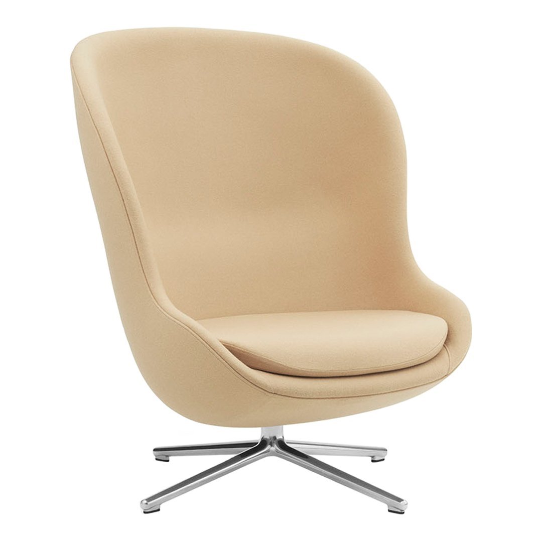 Premium Hyg Lounge Chair with 360° Swivel Base - Modern Accent Chair for Living Room, Bedroom or Office - Ergonomic Comfort for Relaxing & Reading