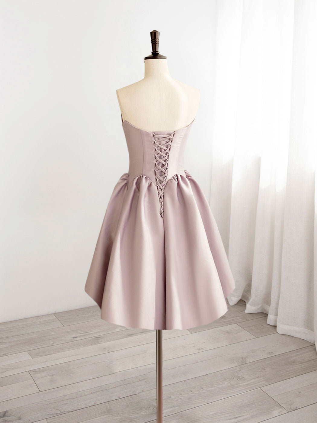 Elegant A-Line V-Neck Short Prom Dress in Pink - Perfect for Homecoming, Parties & Special Occasions