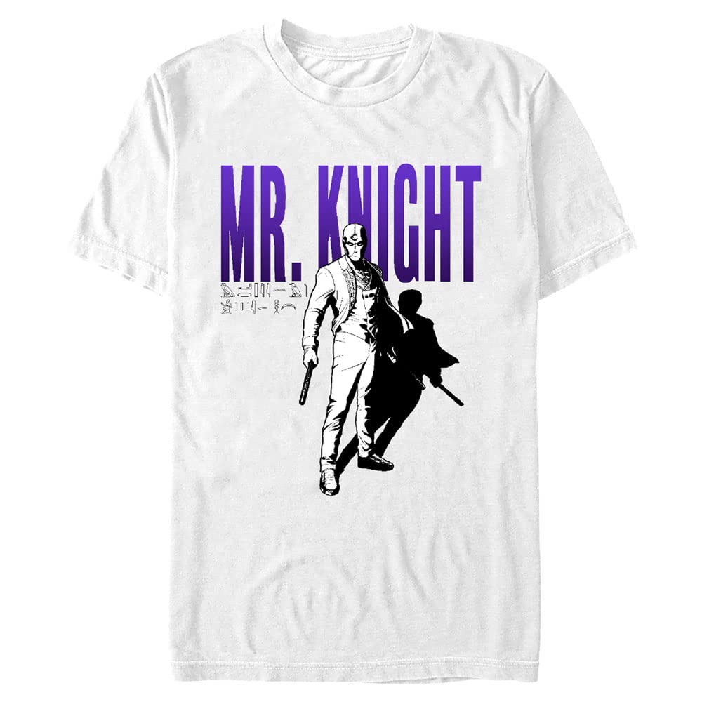Marvel Big & Tall Moon Knight Mr Shadow Men's Short Sleeve Graphic T-Shirt | Superhero Comic Tee for Casual Wear & Cosplay