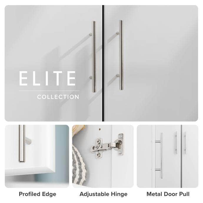 Elite Deep Storage Cabinet with Fixed & Adjustable Shelves - 2 Color Options | Perfect for Garage, Basement & Office Organization