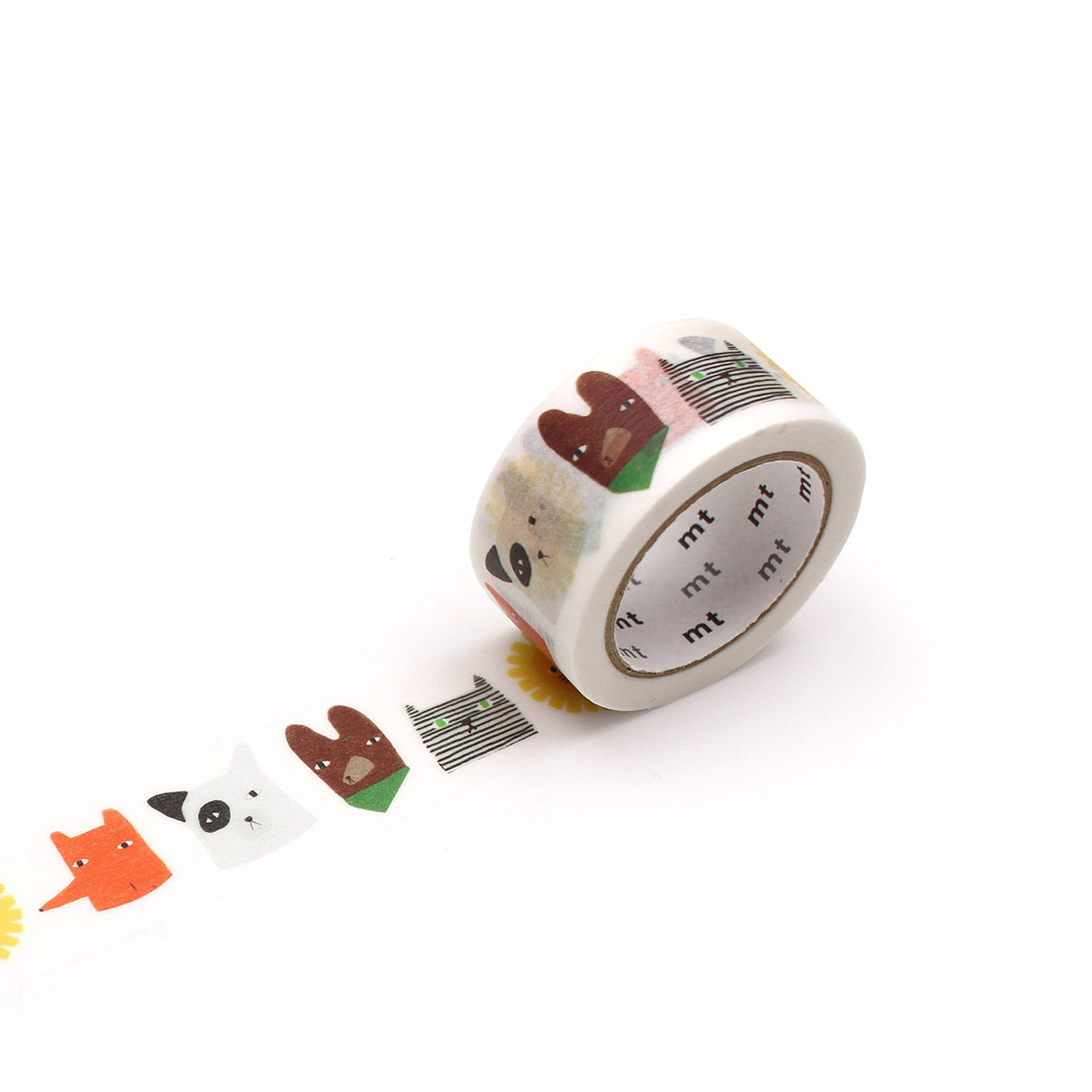 Creatures Washi Tape Single Roll - Decorative Japanese Paper Tape for Scrapbooking, Journaling, DIY Crafts & Gift Wrapping