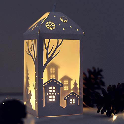 Christmas Santa Metal Die Cuts - Deer Snowflake Lantern House Box Gift Cutting Dies for DIY Scrapbooking, Photo Album, Card Making & Embossing - Perfect for Holiday Crafts, Home Decor & Gift Wrapping (Squirrel Box Design)