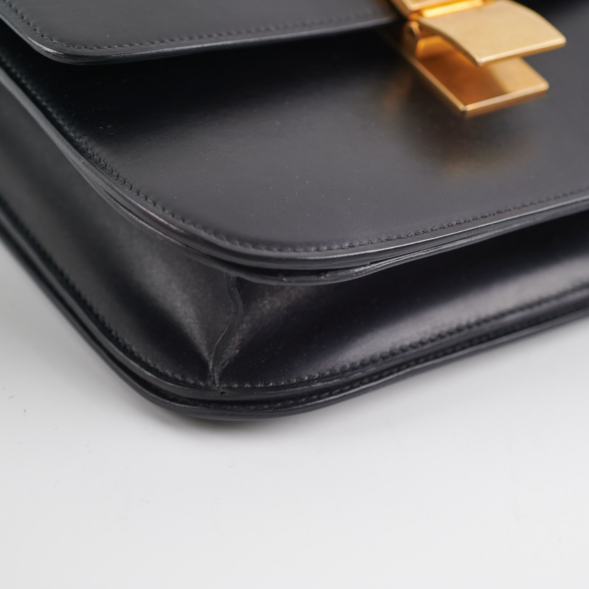 Celine Medium Box Bag in Black | Genuine Leather Crossbody Handbag for Women | Perfect for Work, Travel & Everyday Use