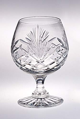 Premium Handcrafted Barski Crystal Sherry Brandy Cognac Snifter Glasses Set of 6 - 9oz European Crystal Glassware for Bourbon, Whiskey & Fine Spirits - Perfect for Home Bars, Gifts & Entertaining