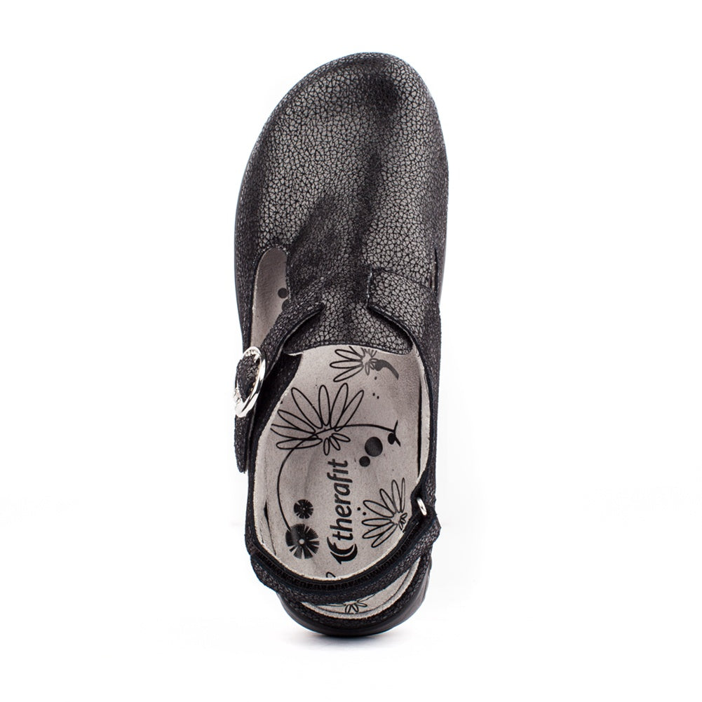 Chloe Women's Adjustable Leather Clog Sandals - Comfortable Slip-On Shoes for Casual Wear & Home Use