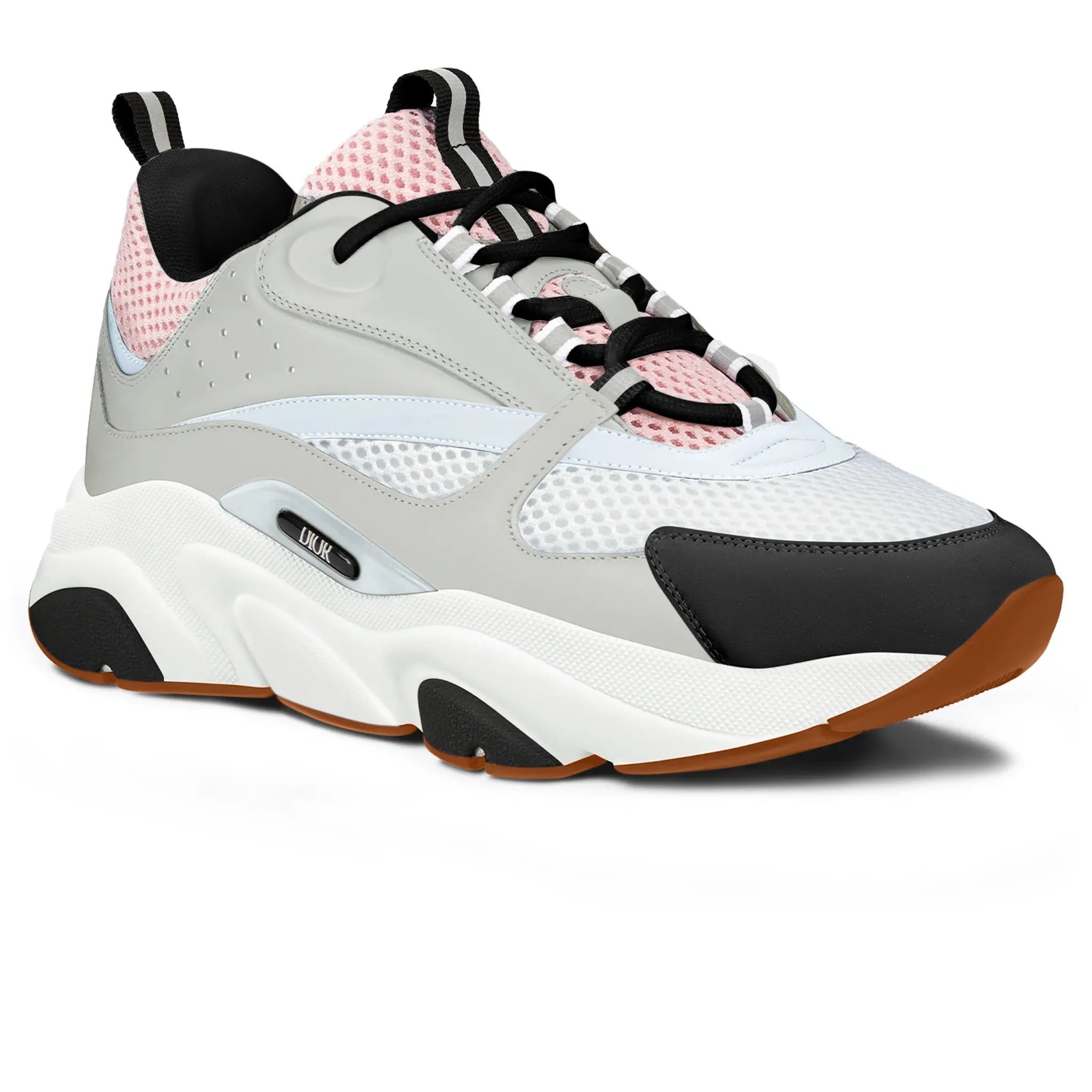 Dior B22 Sneakers for Women - Pale Pink & Grey Fashion Running Shoes | Stylish Comfort for Casual Wear, Gym & Daily Outfits