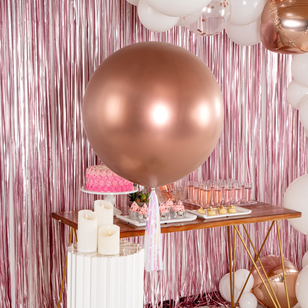 Balloonify Metallic Rose Gold Latex Balloons - 36 Inch (10 Count) for Birthday Parties, Weddings & Special Events