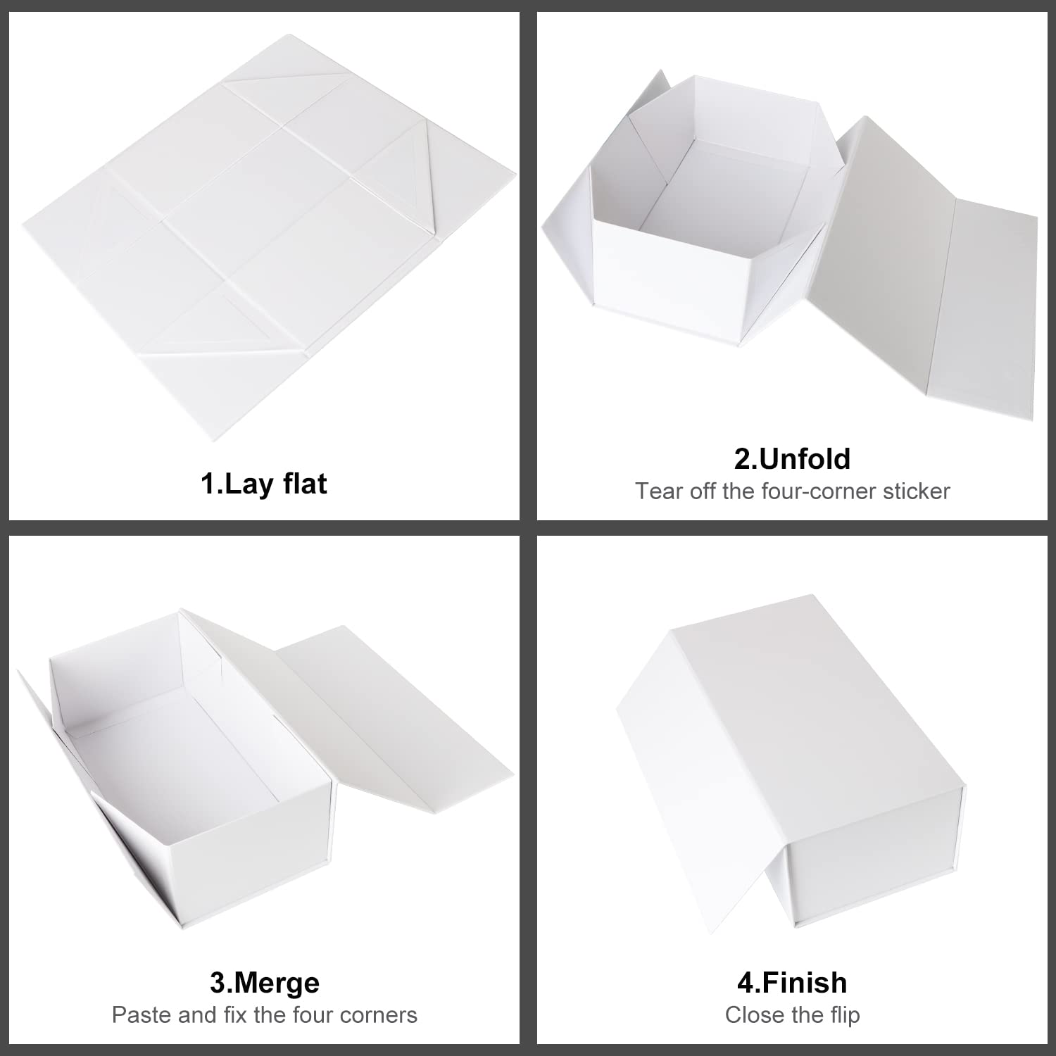 Premium White Magnetic Closure Gift Box 12