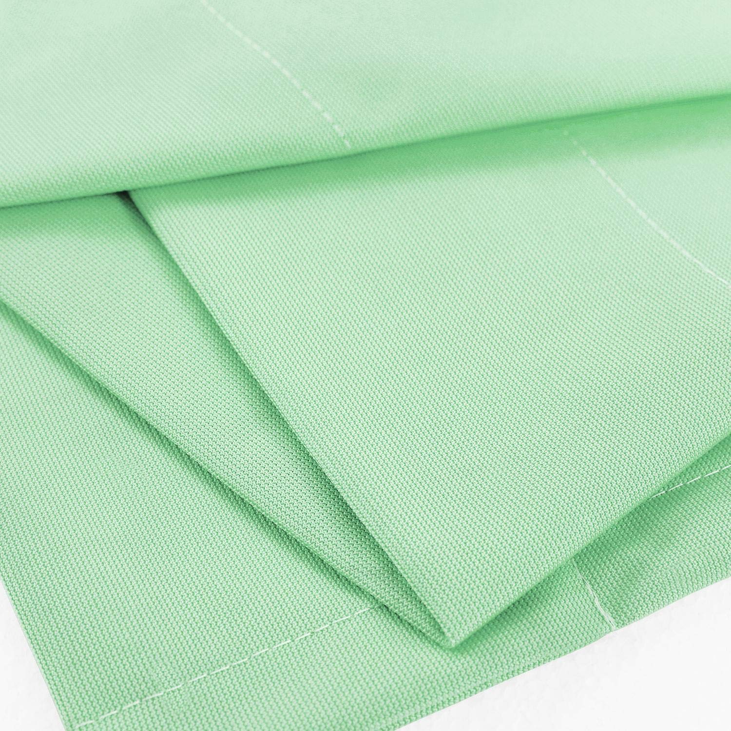 TWOPAGES Flame Retardant Privacy Divider Curtain - 15ft Wide x 8ft Tall, Grommet Top Panel in Green - Ideal for Hospitals, Offices & Event Spaces