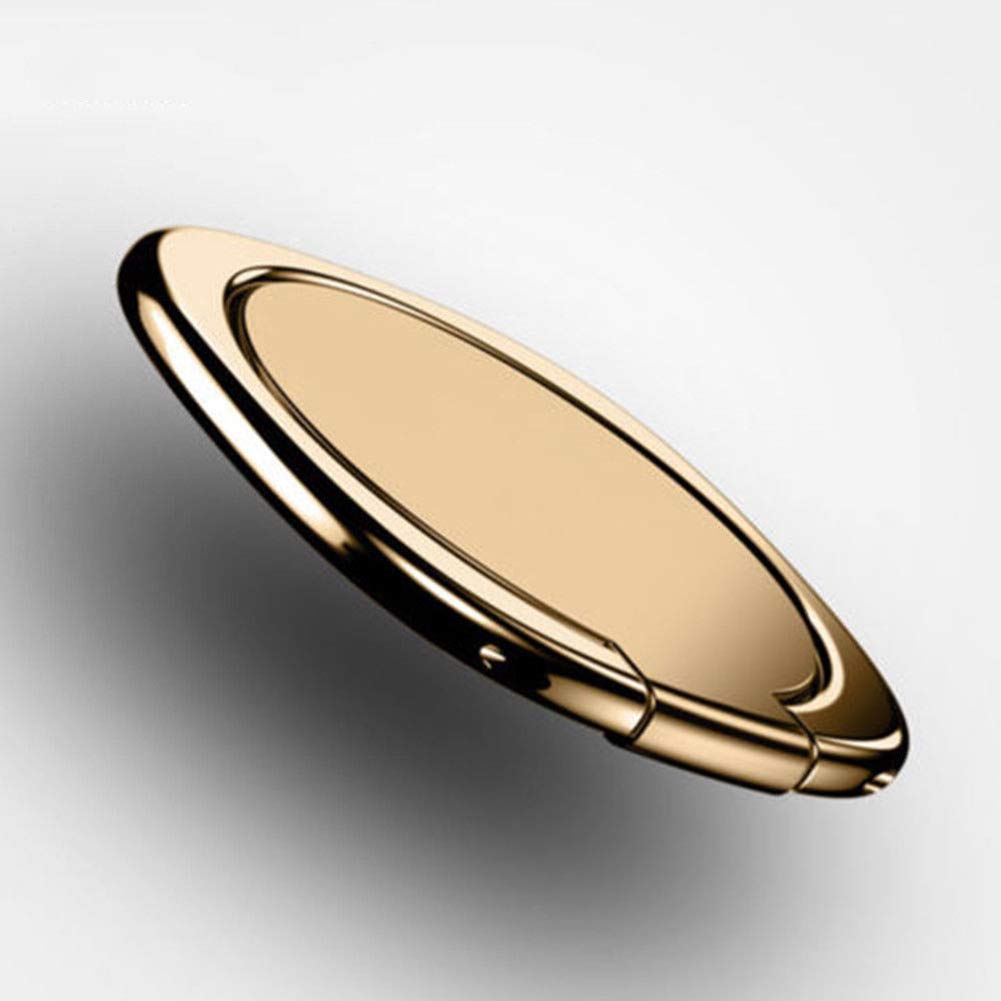 360° Rotatable Magnetic Phone Ring Holder - Universal Finger Stand Grip for Most Smartphones (Gold) - Perfect for Hands-Free Viewing, Selfies & Secure Phone Handling