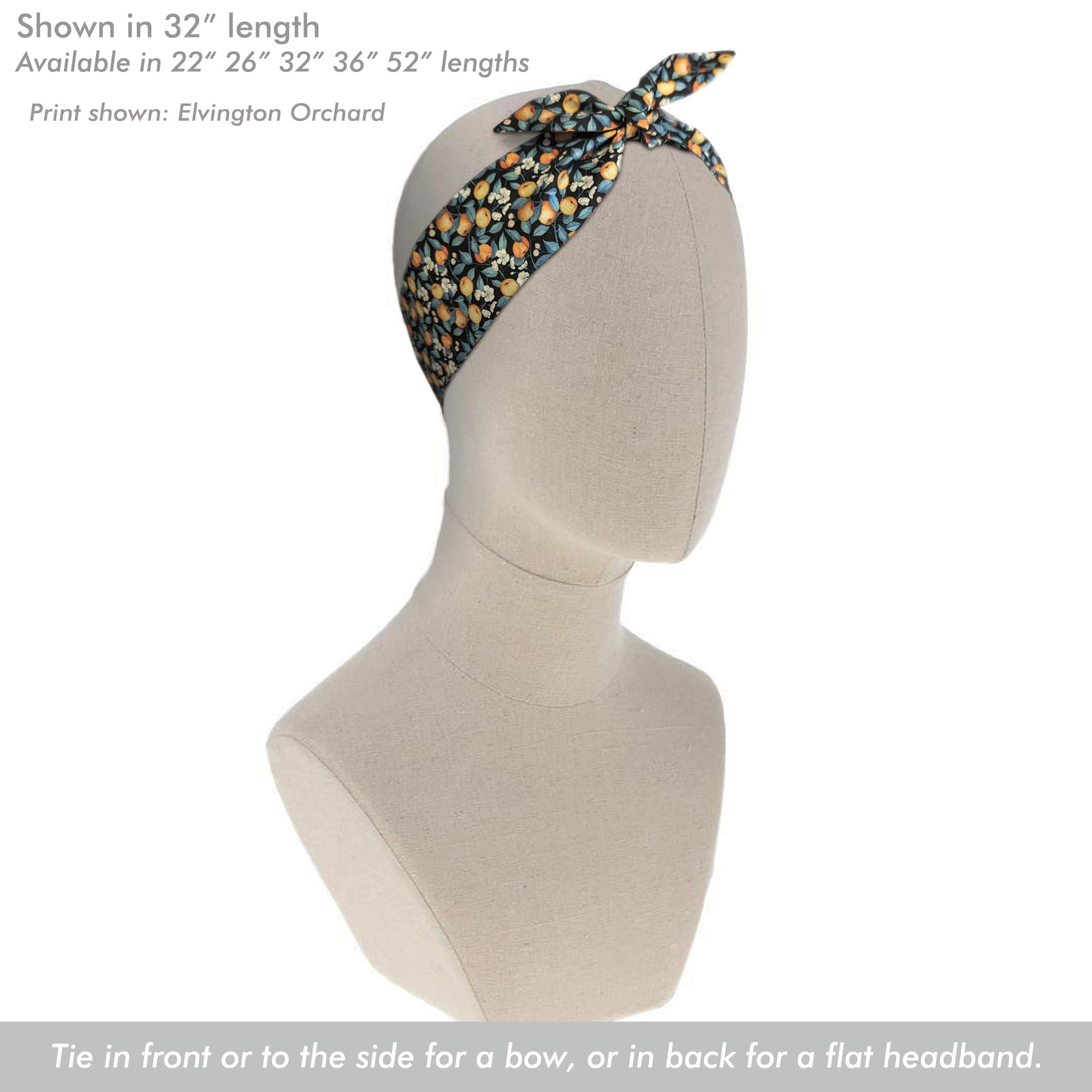Liberty London Silk Scarf - Finesse Orange Floral Skinny Scarf for Head, Neck, Handbag & Purse Handle - Premium Tana Lawn Cotton - Multiple Length Options - Perfect for Accessorizing, Gifts & Fashion Styling