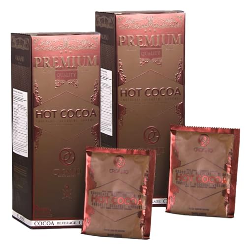 Organic Premium Hot Cocoa Mix - 2 Boxes (30 Single-Serve Sachets) | Gourmet Hot Chocolate Drink for Winter, Holidays & Cozy Nights at Home | Gluten-Free & Delicious