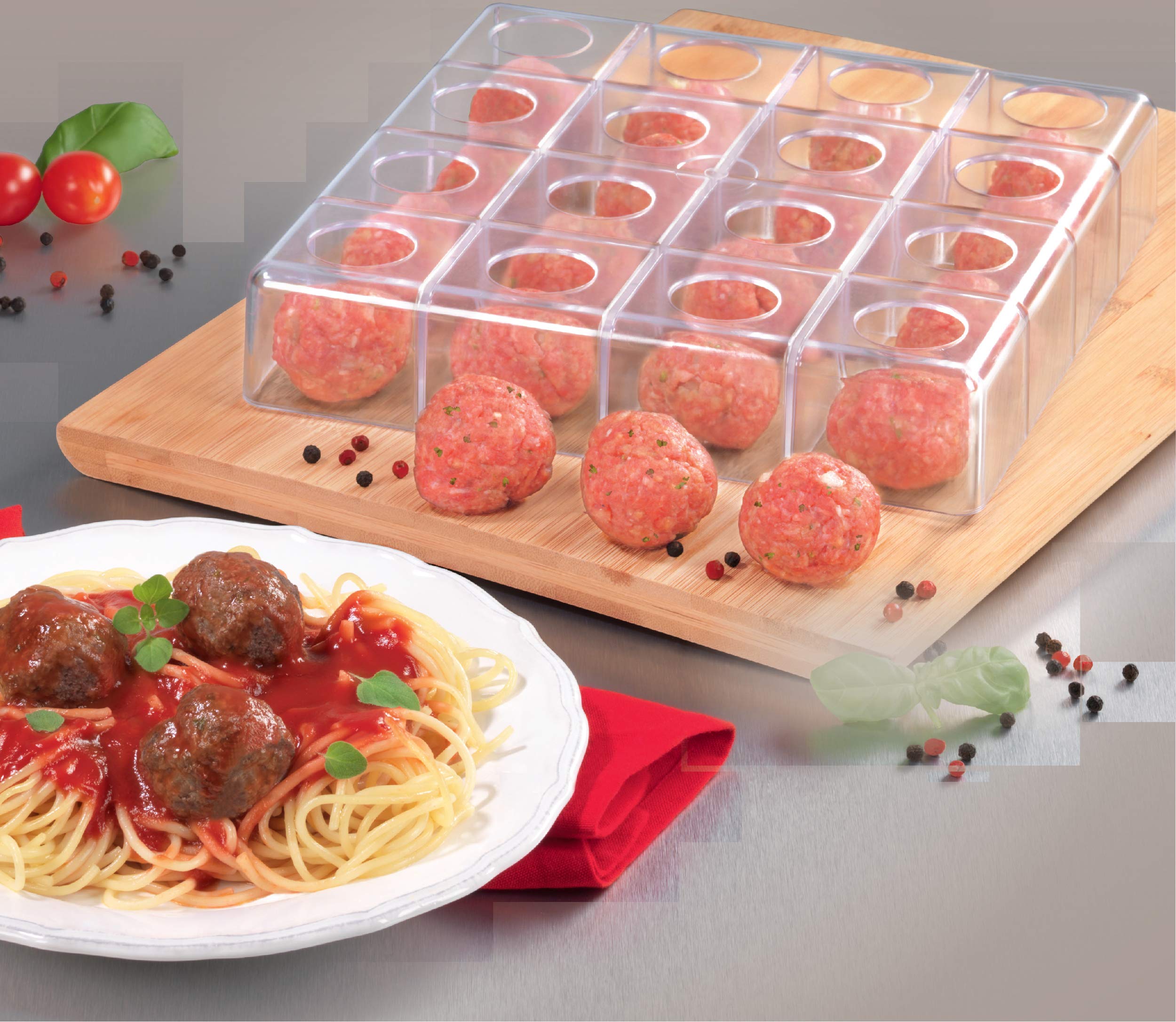 Mind Reader Magic Meatball Maker - Perfectly Round & Even Meatballs Every Time - 9