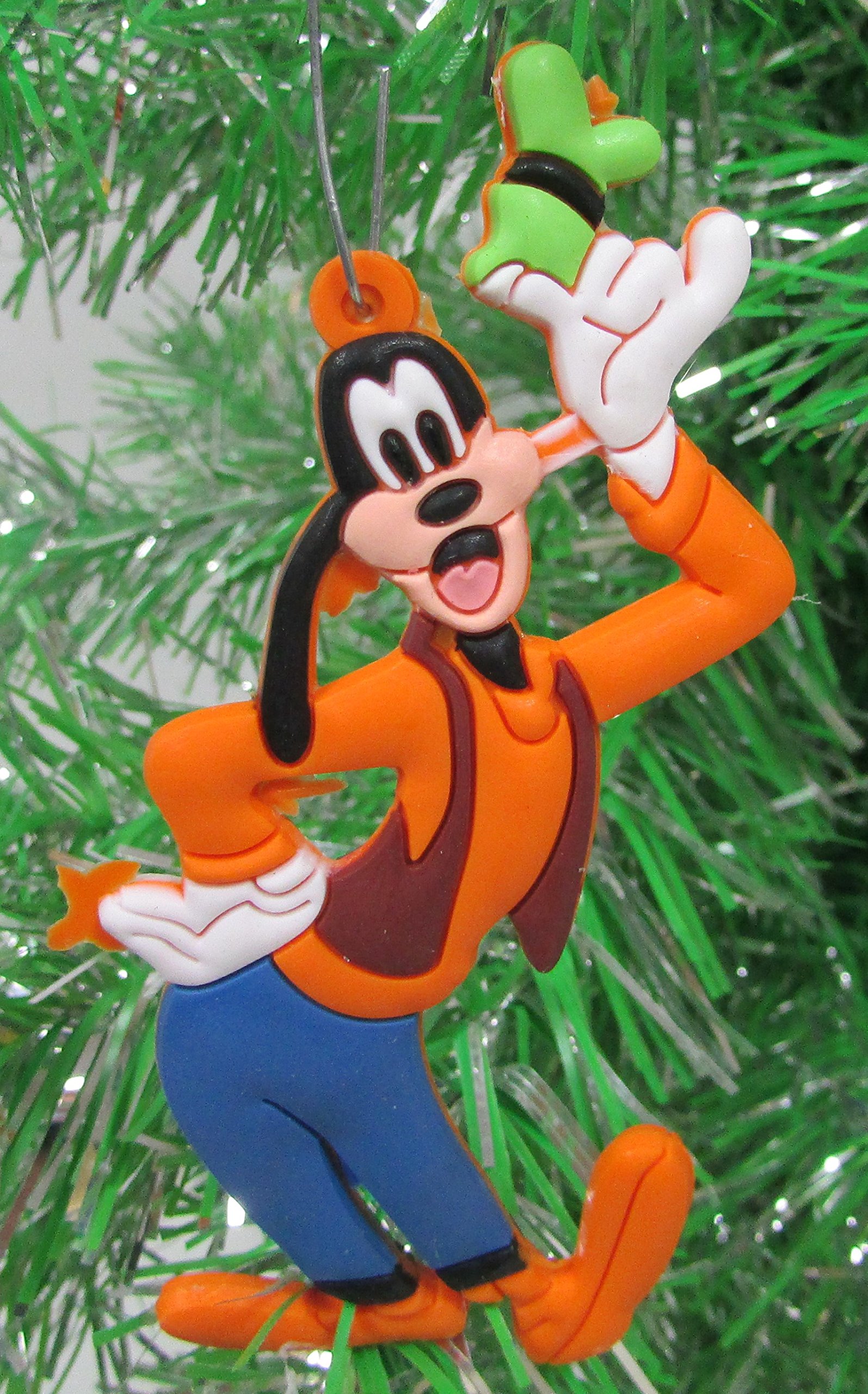 Disney Mickey Mouse 6-Piece Christmas Ornament Set - Shatterproof Plastic Decorations Featuring Mickey, Minnie, Donald, Daisy, Goofy & Pluto - Perfect for Kids' Room, Christmas Tree Decor & Disney Themed Parties