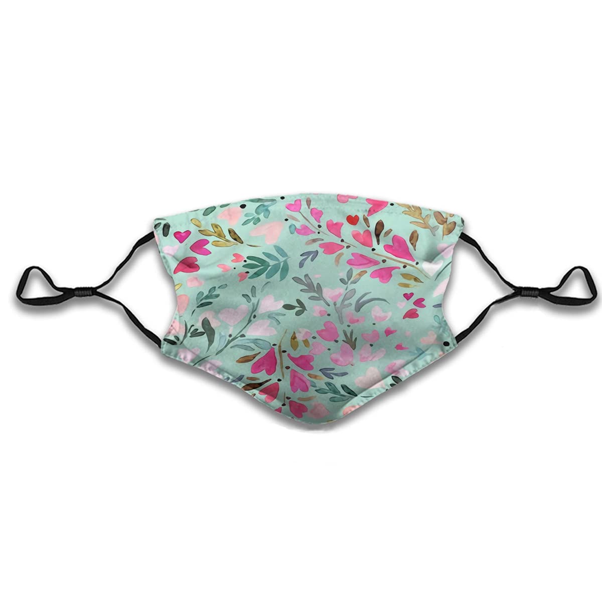 Washable Cactus Floral Llama Face Mask with Filters - Reusable Cloth Balaclava for Men & Women - Perfect for Outdoor Activities, Travel, and Daily Protection