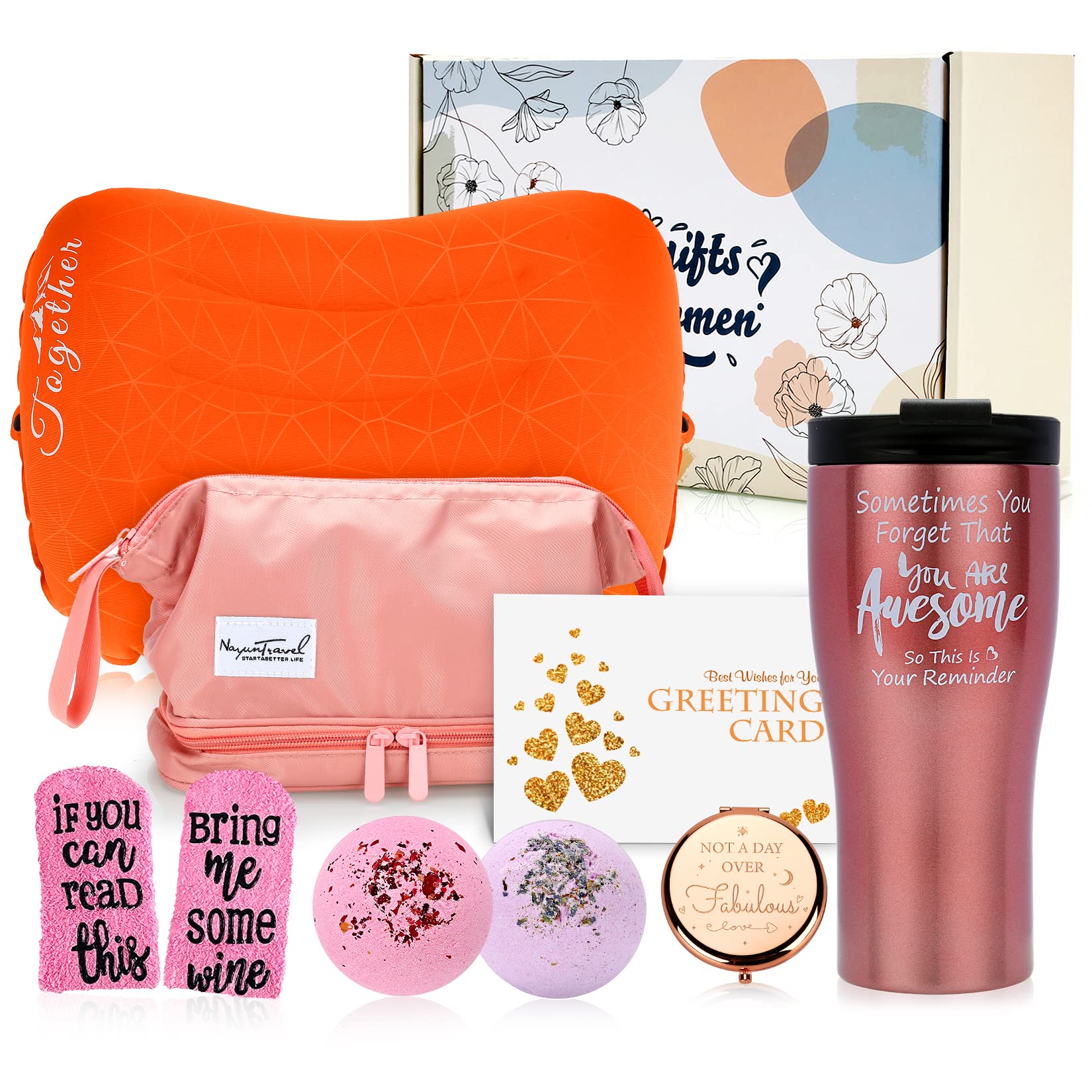 Unique Birthday Gift Box for Women - Thoughtful Thank You Gift Basket for Her, Mom, Sister, Coworker - Inspirational Care Package Present Ideas - Get Well Soon Gifts for Women - Perfect for Holidays, Anniversaries & Special Occasions