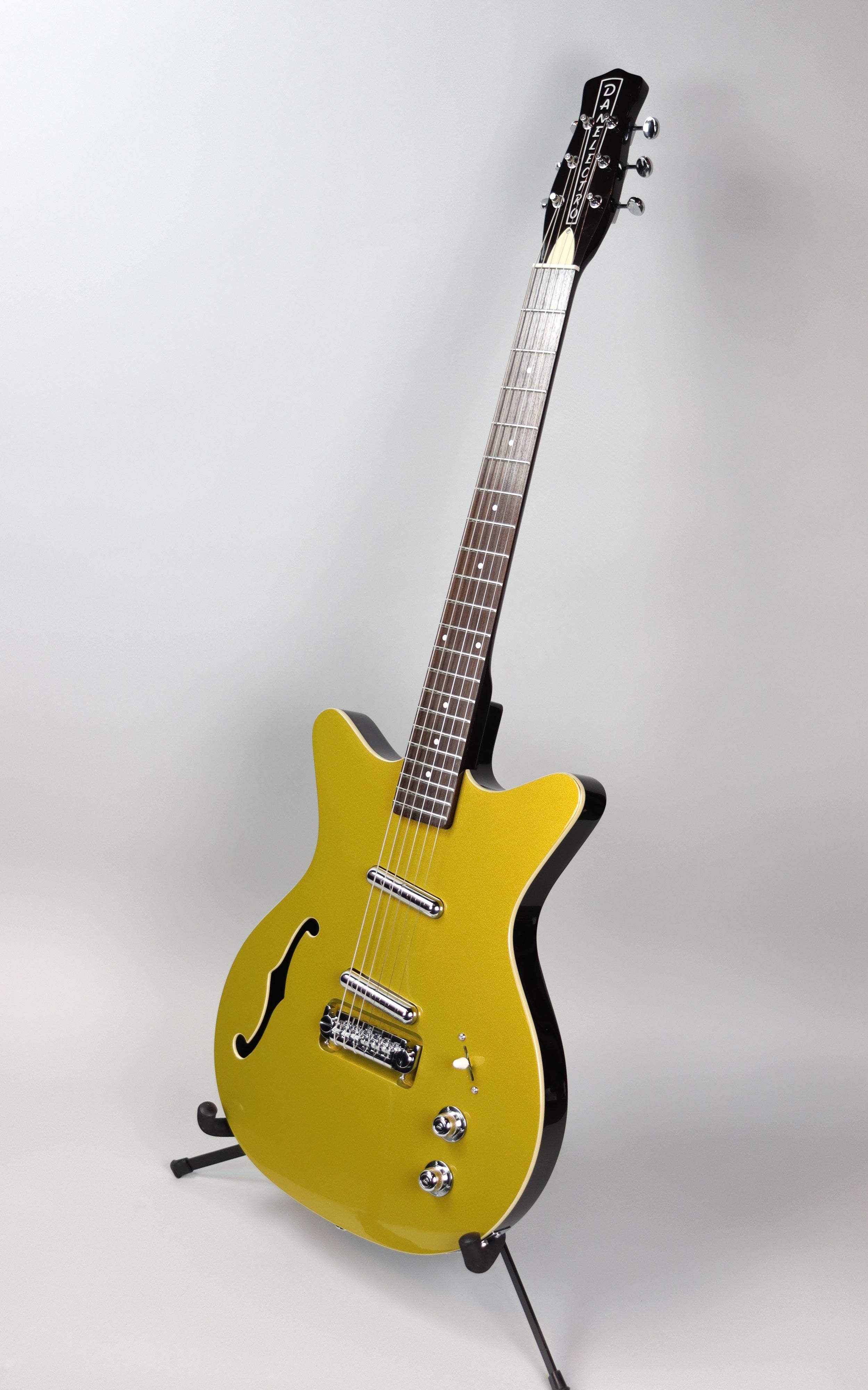 Danelectro Fifty Niner Gold Electric Guitar - Vintage-Inspired Design with Unique Tone | Perfect for Rock, Blues & Indie Musicians | Stage & Studio Performance
