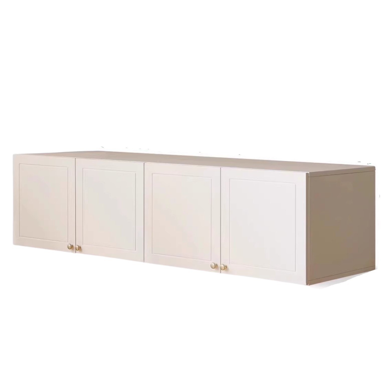 70.8x23.2x18.8 inch / 180x59x48.5 cm / Warm White / 4-door top cabinet