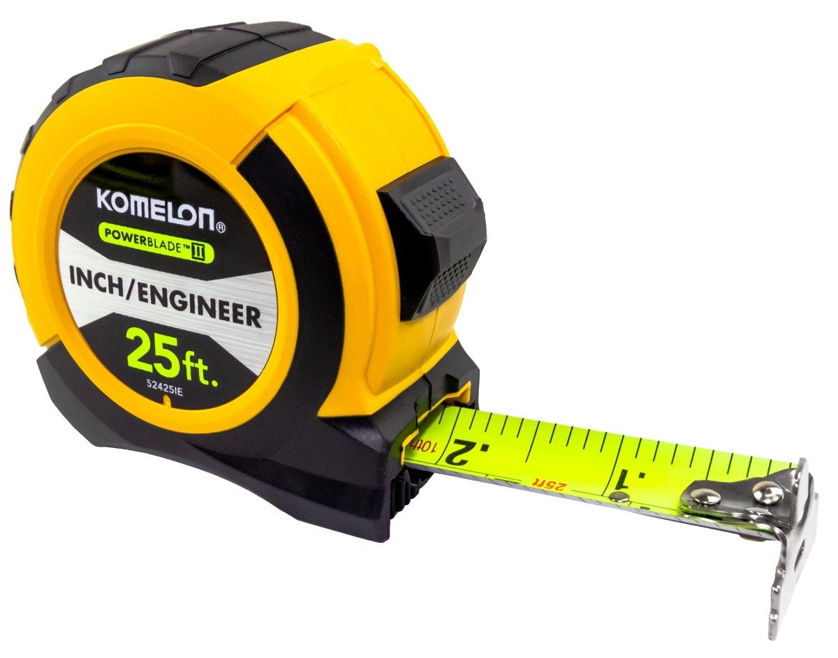 25' ABS PowerBlade II Tape Measure - Heavy Duty, High Precision Measuring Tool for Engineers, Contractors & DIY Projects - Perfect for Construction, Woodworking & Home Improvement