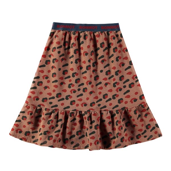 Bonmot Frill Leopard Print Long Skirt - Stylish Boho Maxi Skirt for Women | Perfect for Casual Outings, Beach Vacations & Date Nights