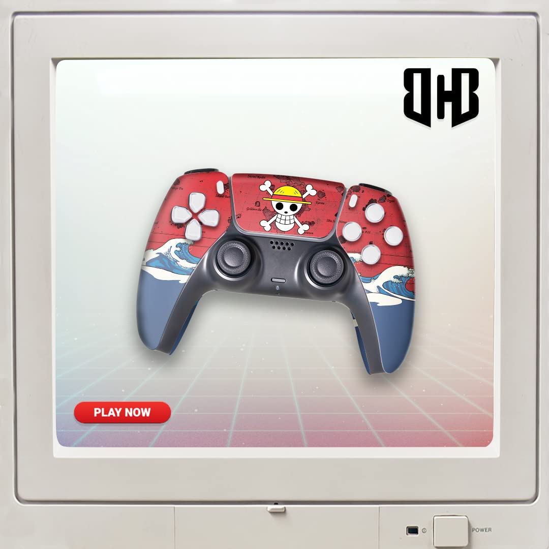 Custom Wireless PS5 Controller for Playstation 5 Console - Hydro-Dip Printed Gamepad with Premium Mods | Officially Licensed & Proudly Made in USA | Perfect for Competitive Gaming, Streaming & Long Play Sessions