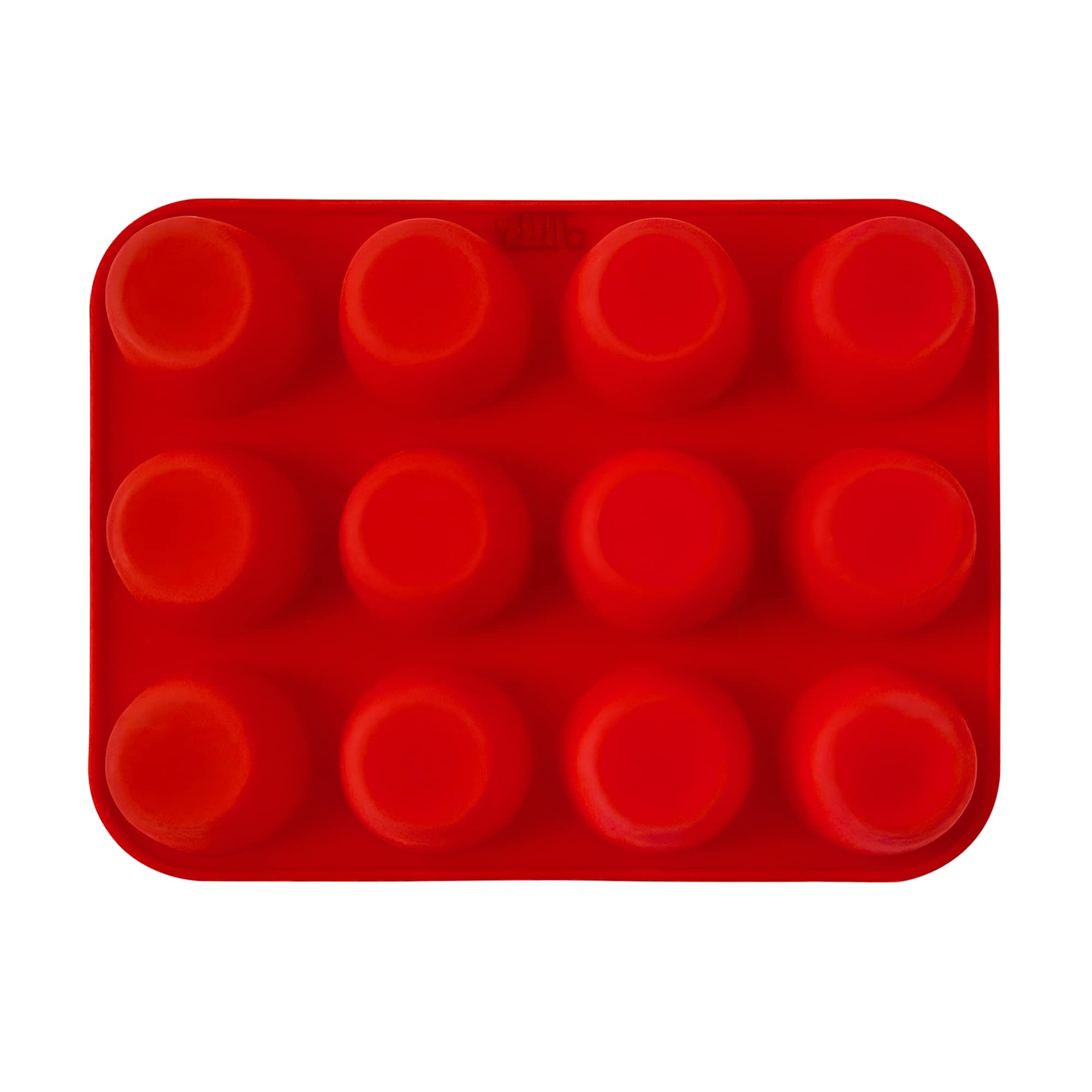 12-Cup Silicone Muffin Pan - Non-Stick Baking Tray for Muffins, Cupcakes & Yorkshire Puddings - Reusable Silicone Cake Mold - Perfect for Home Baking, Parties & Holiday Desserts