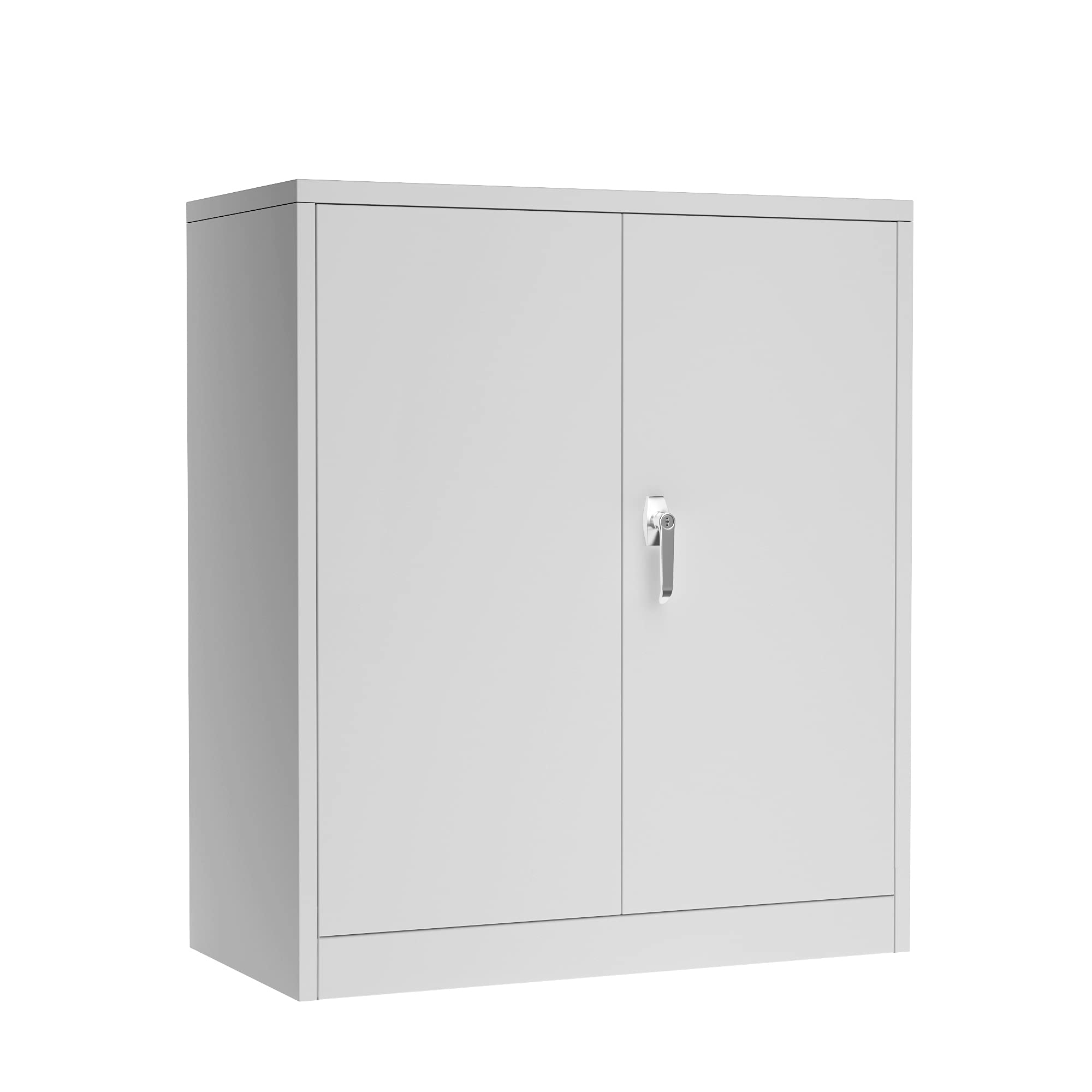Aobabo Steel Lockable Storage Cabinet with Adjustable Shelves - Heavy Duty Metal Organizer for Office, Home, School | Secure Storage for Documents, Supplies & Tools | Easy Assembly Required