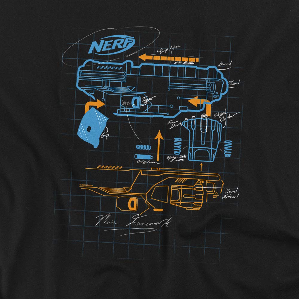 Nerf Deconstructed Nerf Gun T-Shirt - Unisex Graphic Tee for Men & Women | Casual Gaming Apparel for Nerf Fans & Gamers