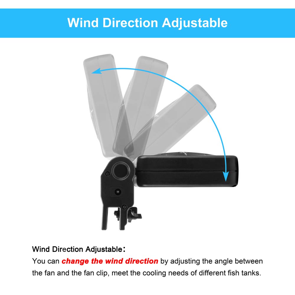 UPLY Aquarium Cooling Fan - Energy Efficient Fish Tank Chiller for Saltwater & Freshwater Tanks - Ideal for Home, Office, and Pet Store Use