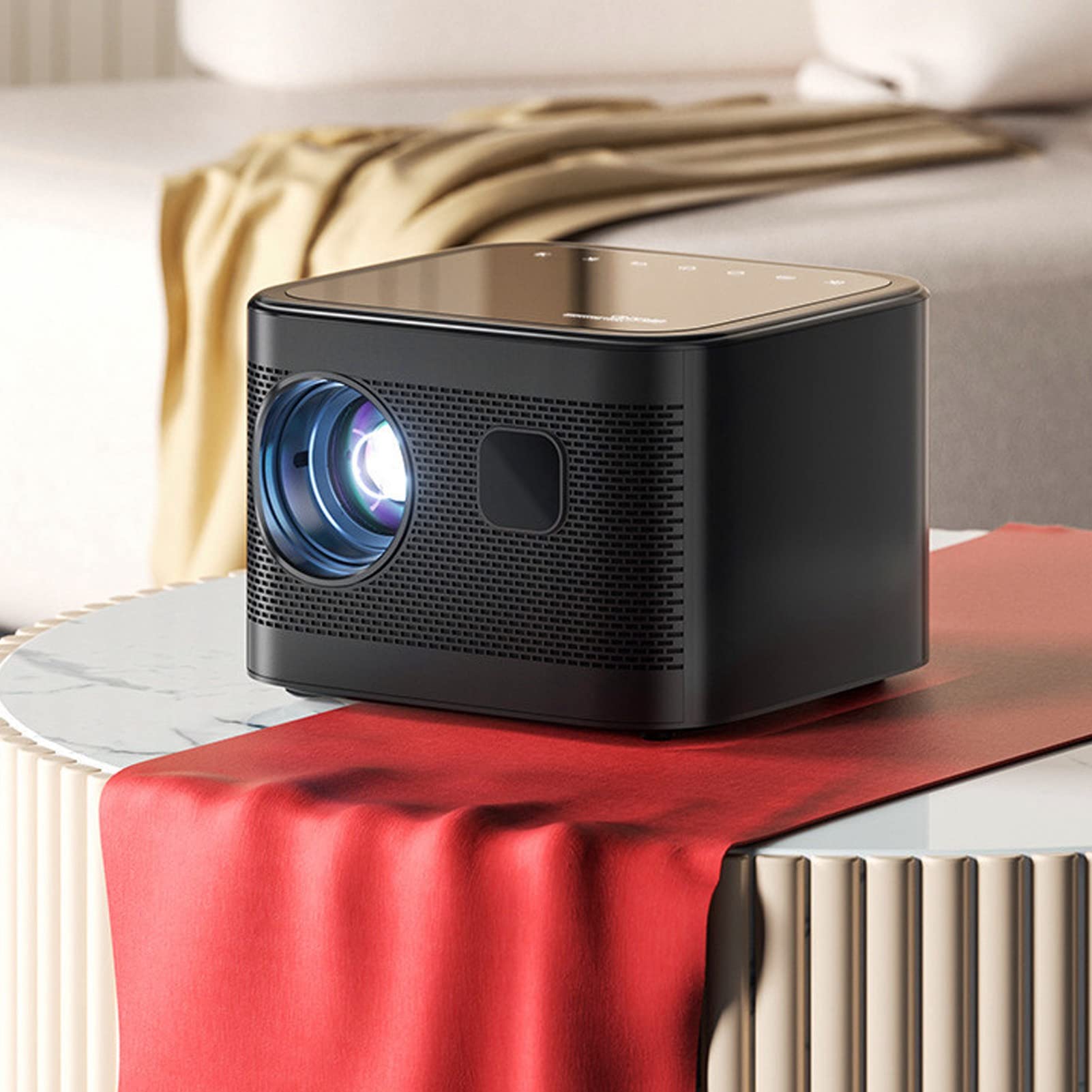 RajoNN Mini Projector - 180ANSI Lumens Portable Movie Projector with 30-120