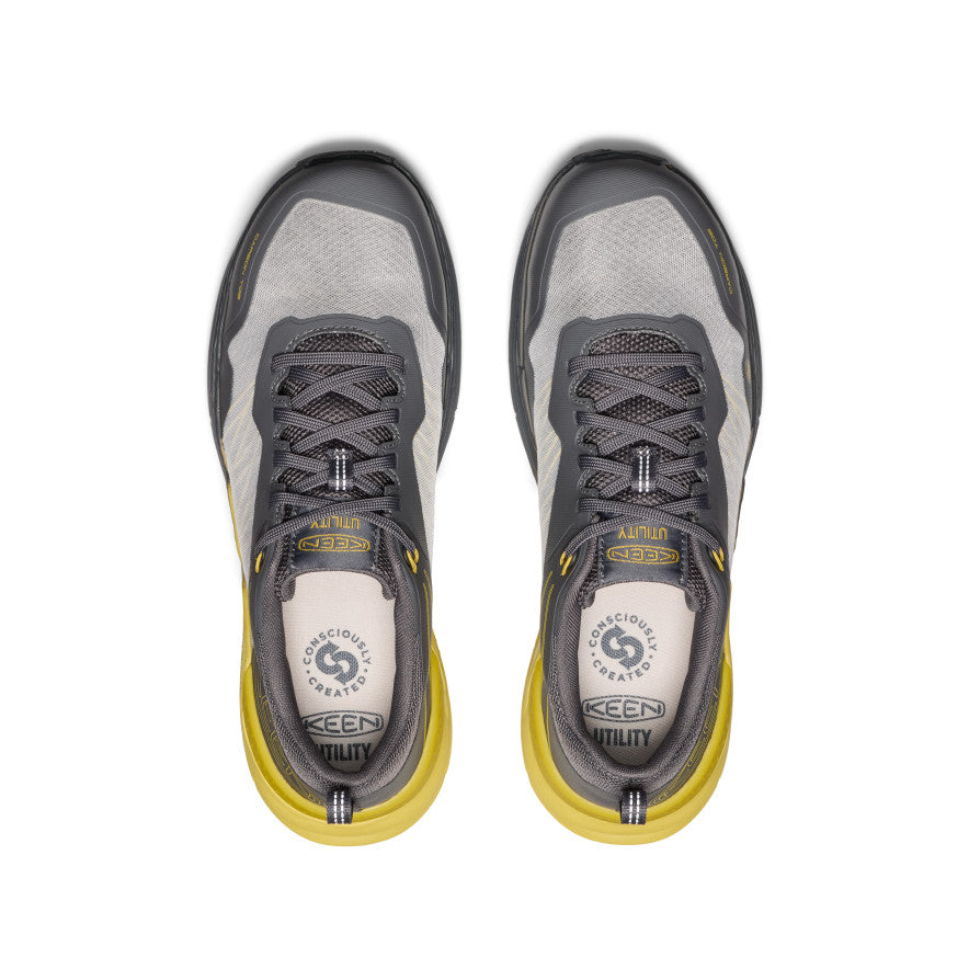 Men's Speedworks Carbon Toe Work Sneakers - Slip Resistant Safety Shoes for Construction & Warehouse | Magnet/Black | Ideal for Electricians, Mechanics & Industrial Workers