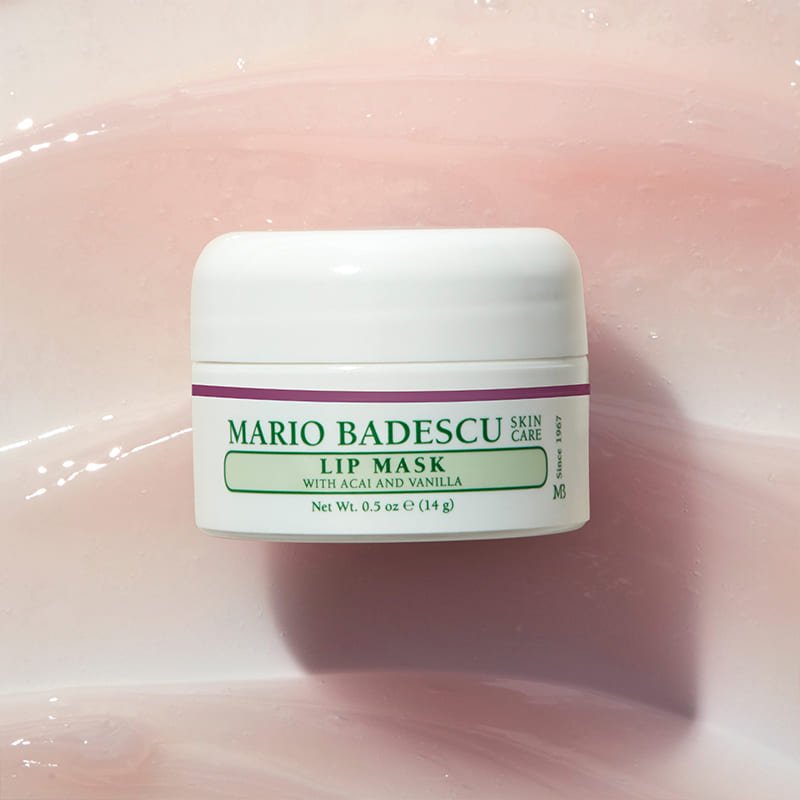 Mario Badescu Hydrating Lip Mask with Acai & Vanilla - Overnight Lip Treatment for Dry, Chapped Lips | Perfect for Winter Care & Nighttime Skincare Routine