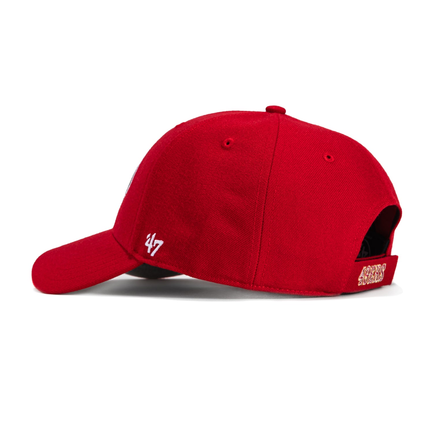 47 Brand San Francisco 49ers MVP Adjustable Baseball Cap - Red | Officially Licensed NFL Hat for Men & Women | Perfect for Game Day, Tailgating & Sports Fan Gifts