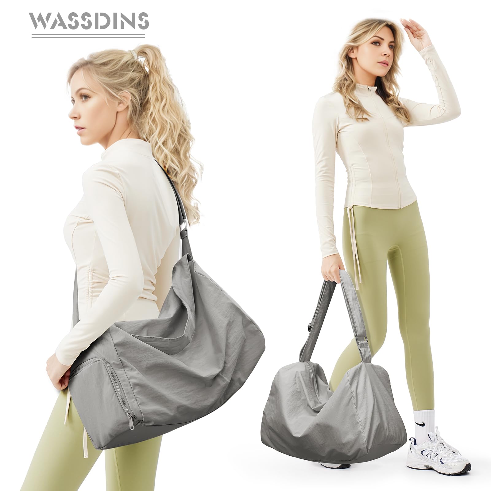 Small Gym Bag with Shoe Compartment - Waterproof Workout Duffle Bag for Women | Lightweight Travel & Sports Tote for Yoga, Dance, Swimming & Overnight Trips | Perfect for Gym, Fitness Class & Weekend Getaways